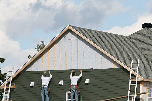 Professional Emergency Siding Repair technician working in Winthrop, MA